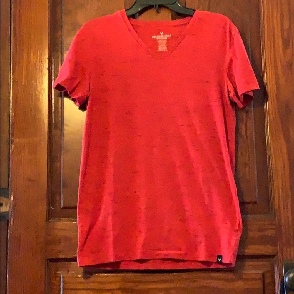 Red V-Neck